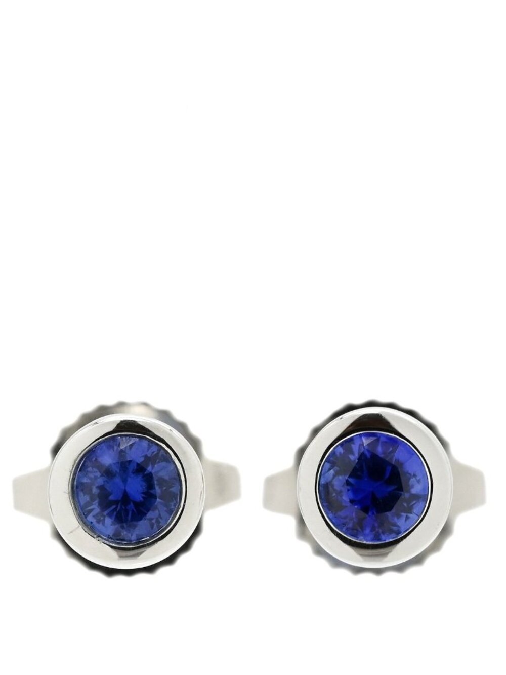 Tiffany & Co Earrings Color by the Yard Platinum Silver T&Co Sapphire Elsa